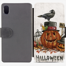 Калъф тип тефтер за Sony Xperia M4 Aqua - halloween3