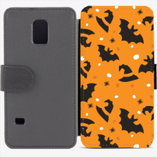 Калъф тип тефтер за Samsung Galaxy S5 mini G800 - halloween