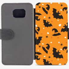 Калъф тип тефтер за Samsung Galaxy S6 Edge G925 - halloween