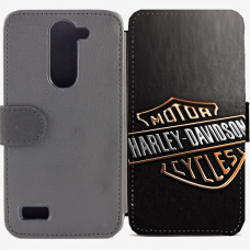 Калъф тип тефтер за LG L Bello - harleydavidson