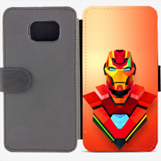 Калъф тип тефтер за Samsung Galaxy S6 Edge G925 - ironman