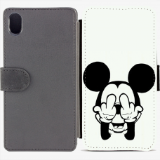 Калъф тип тефтер за Sony Xperia M4 Aqua - mickey