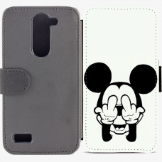 Калъф тип тефтер за LG L Bello - mickey