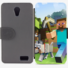 Калъф тип тефтер за Lenovo A319 - minecraft