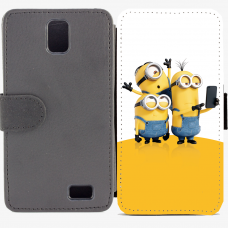 Калъф тип тефтер за Lenovo A328 - minion3