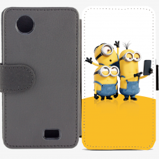Калъф тип тефтер за Lenovo A369 - minion3 Калъф тип тефтер за Lenovo A369 - minion3
