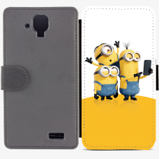 Калъф тип тефтер за Lenovo A536 - minion3