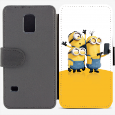 Калъф тип тефтер за Samsung Galaxy S5 mini G800 - minion3