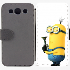 Калъф тип тефтер за Samsung Galaxy S3 Neo I9301, 9300I - minion