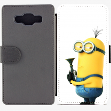 Калъф тип тефтер за Samsung Galaxy A5 - minion