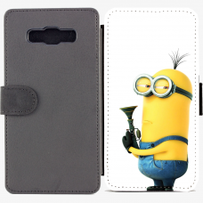 Калъф тип тефтер за Samsung Galaxy A7 - minion