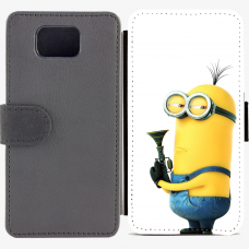 Калъф тип тефтер за Samsung Galaxy Alpha G850 - minion
