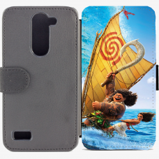 Калъф тип тефтер за LG L Bello - moana
