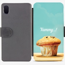 Калъф тип тефтер за Sony Xperia M4 Aqua - muffin Калъф тип тефтер за Sony Xperia M4 Aqua - muffin