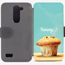 Калъф тип тефтер за LG L Bello - muffin