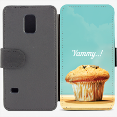 Калъф тип тефтер за Samsung Galaxy S5 mini G800 - muffin