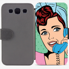 Калъф тип тефтер за Samsung Galaxy S3 Neo I9301, 9300I - pop-art