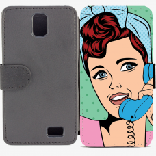Калъф тип тефтер за Lenovo A328 - pop-art