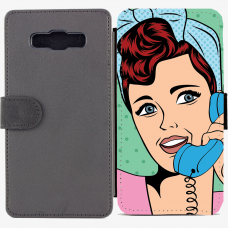 Калъф тип тефтер за Samsung Galaxy A7 - pop-art
