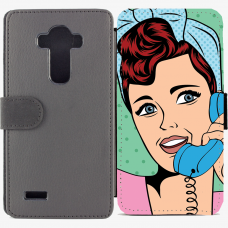 Калъф тип тефтер за LG G4 - pop-art