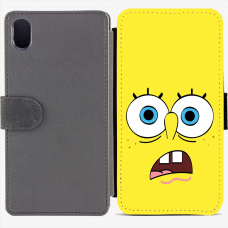 Калъф тип тефтер за Sony Xperia M4 Aqua - spongebob-sized Калъф тип тефтер за Sony Xperia M4 Aqua - spongebob-sized