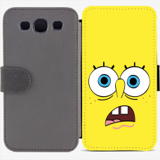 Калъф тип тефтер за Samsung Galaxy S3 Neo I9301, 9300I - spongebob-sized