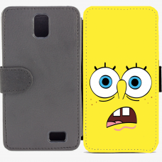 Калъф тип тефтер за Lenovo A328 - spongebob-sized Калъф тип тефтер за Lenovo A328 - spongebob-sized