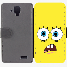 Калъф тип тефтер за Lenovo A536 - spongebob-sized