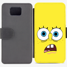Калъф тип тефтер за Samsung Galaxy Alpha G850 - spongebob-sized