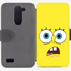Калъф тип тефтер за LG L Bello - spongebob-sized