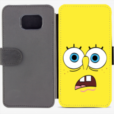 Калъф тип тефтер за Samsung Galaxy S6 Edge G925 - spongebob-sized
