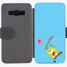 Калъф тип тефтер за Samsung Galaxy A3 - spongebob2-sized