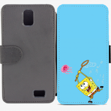 Калъф тип тефтер за Lenovo A328 - spongebob2-sized Калъф тип тефтер за Lenovo A328 - spongebob2-sized