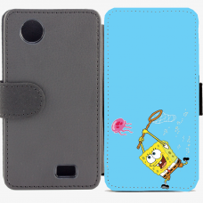Калъф тип тефтер за Lenovo A369 - spongebob2-sized Калъф тип тефтер за Lenovo A369 - spongebob2-sized