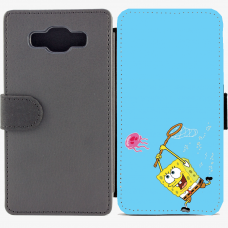 Калъф тип тефтер за Samsung Galaxy A5 - spongebob2-sized