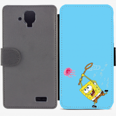 Калъф тип тефтер за Lenovo A536 - spongebob2-sized