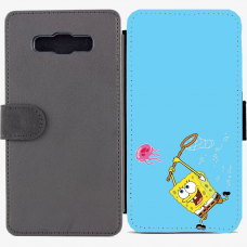 Калъф тип тефтер за Samsung Galaxy A7 - spongebob2-sized