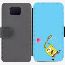 Калъф тип тефтер за Samsung Galaxy Alpha G850 - spongebob2-sized