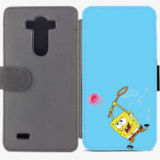 Калъф тип тефтер за LG G3 - spongebob2-sized Калъф тип тефтер за LG G3 - spongebob2-sized