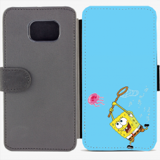 Калъф тип тефтер за Samsung Galaxy S6 Edge G925 - spongebob2-sized