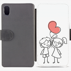 Калъф тип тефтер за Sony Xperia M4 Aqua - valentine3