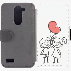 Калъф тип тефтер за LG L Bello - valentine3