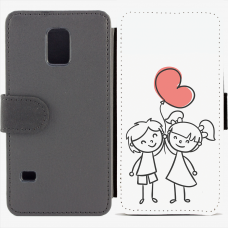 Калъф тип тефтер за Samsung Galaxy S5 mini G800 - valentine3
