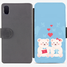 Калъф тип тефтер за Sony Xperia M4 Aqua - valentine6