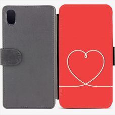 Калъф тип тефтер за Sony Xperia M4 Aqua - valentine