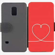 Калъф тип тефтер за Samsung Galaxy S5 mini G800 - valentine