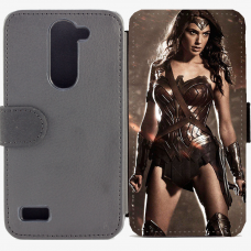 Калъф тип тефтер за LG L Bello - wonderwoman