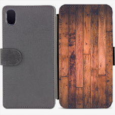 Калъф тип тефтер за Sony Xperia M4 Aqua - wood Калъф тип тефтер за Sony Xperia M4 Aqua - wood