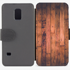 Калъф тип тефтер за Samsung Galaxy S5 mini G800 - wood