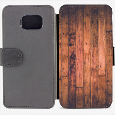 Калъф тип тефтер за Samsung Galaxy S6 Edge G925 - wood
